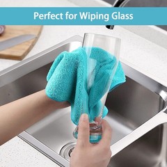 HOMEXCEL Microfiber Cleaning Cloth 210GSM, Pack of 12, Size:11.5″ x 11.5″, Ultra