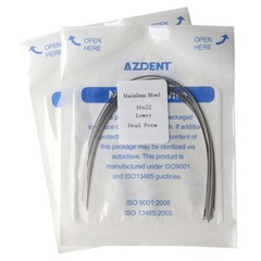 AZDENT 10pcs Dental Orthodontic Stainless steel Arch Wire (rectangular)