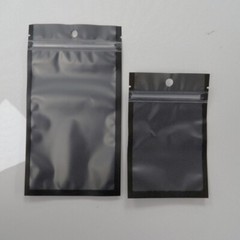 100 Flat Translucent/Black Mylar QuickQlick™Bags w/Hang Hole in Variety of Sizes