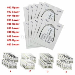 Dental Orthodontic Bracket Braces Roth/MBT 345 Hooks /Super Arch Wire Niti Round