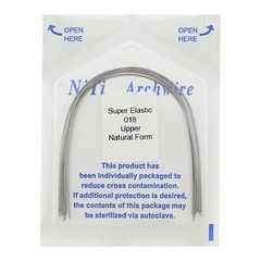100PCS Dental Orthodontic Niti Arch Wire Rectangular Round Natural Upper Lower