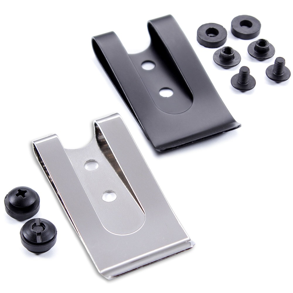 Metal Belt Clips – Model 2 – Holster Belt Clips (w/SPTHA Mounting Hardware)