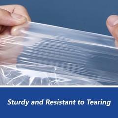 Poly Bags Resealable Suffocation Warning Clear Merchandise 1.5 mil Shirt Apparel