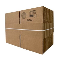UOFFICE Corrugated Boxes 6 x 6 x 4″ Bundle of 25 Wholesale Boxes