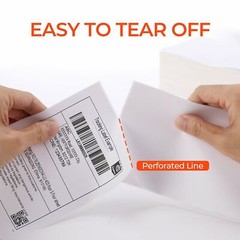 1000/Stack 4″x6″ Fanfold Direct Thermal Shipping Labels Zebra & Rollo Printers