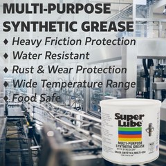 Super Lube 41150 Synthetic Multi-Purpose Grease, 400g, Translucent White Color