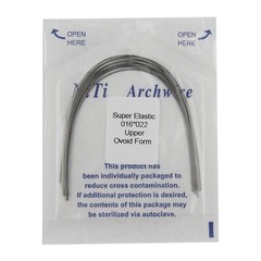 100pcs Dental Ortho Arch Wire Natural Niti Stainless S Round Rectangular Ovoid