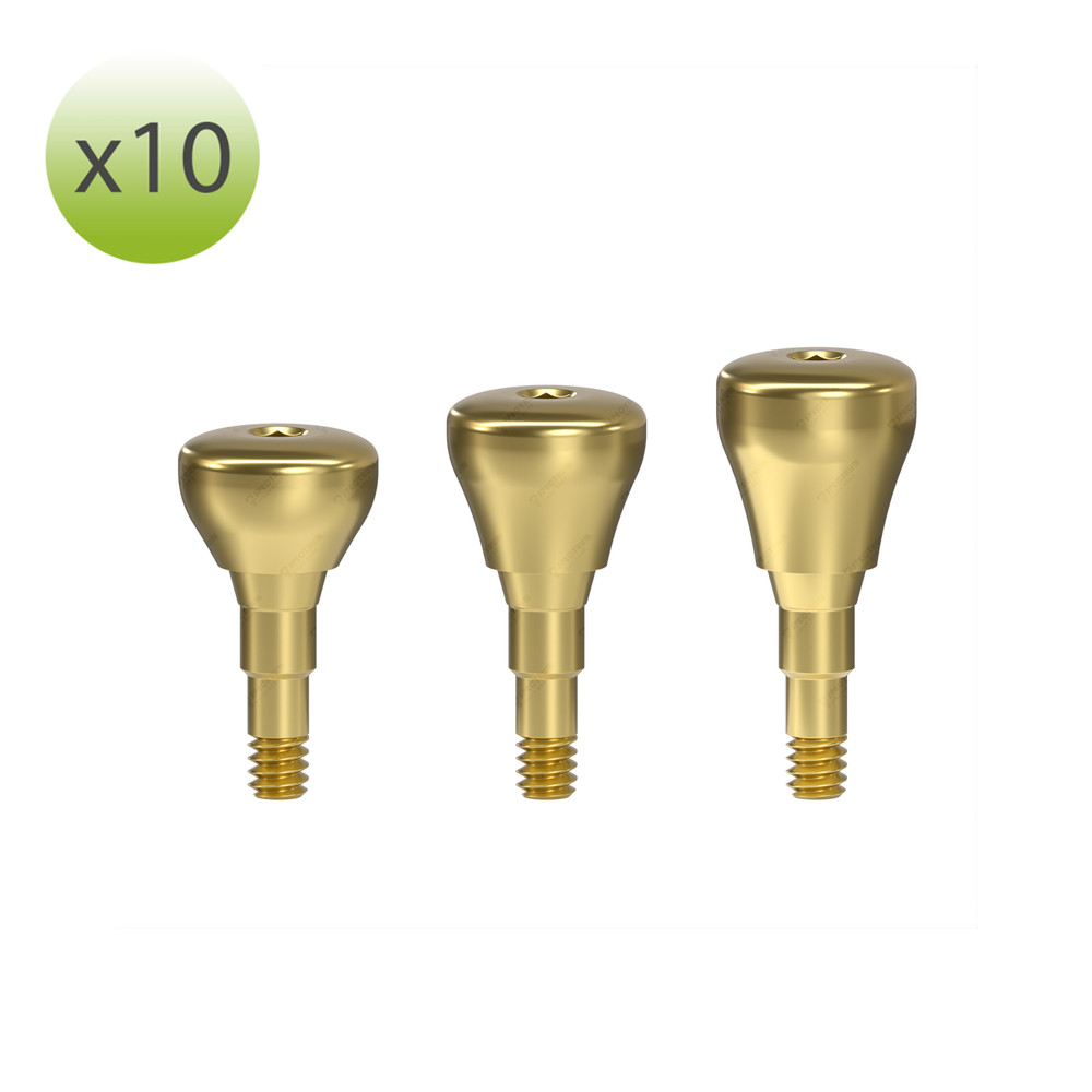 x 10 Healing Abutment Cap MegaGen BlueDiamond NC compatible