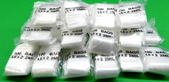 1-1/2″ x 2″ Zip Seal Top Lock Bags 6000 Clear 2mil Poly Bags Reclosable Baggies