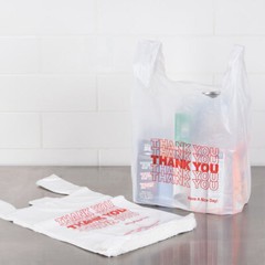 1/6 THANK YOU T-Shirt Bags 11.5″x6.5″x21″Plastic Shopping bags colors 100-1000