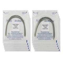100pcs Dental Orthodontic Arch Wire Niti Stainless Steel Round Rectangular Ovoid