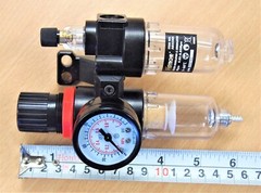 HOTECHE A832304 Air Filter Regulator Lubricator 1/4″ NPT With Gauge