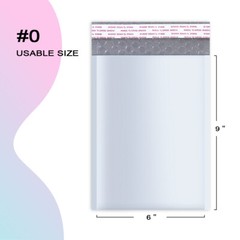 #0 6×10 Poly Bubble Padded Envelopes Mailing Mailers Shipping Bags
