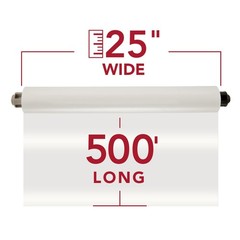GBC Thermal Laminating Film, Rolls Ultima 65 EZLoad, Nap I, 1.5 mil, 25″ x 500′