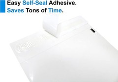 300 10×15 Suffocation Warning Clear Poly Self Seal Bags 1.5 mil Mailers