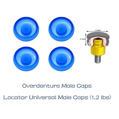 4Pcs Dental Attachment overdenture Replacement Male Cap Inserts for Zest Locator