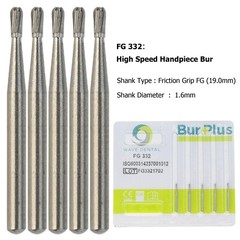 Wave Dental Carbide Bur FG330 Round 1/4 2 4 6 8 557 Friction Grip High Speed Bur