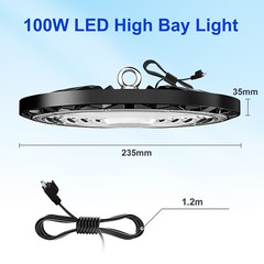100W UFO Led High Bay Light Warehouse Factory Commercial Industrial Shop Light