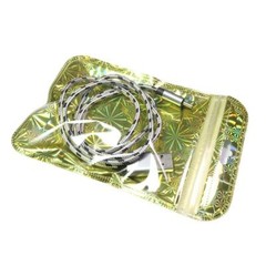 Clear Holographic Packaging Bags, Mylar Storage Pouch for Home Organization