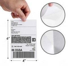 3000 4×6 Fanfold Direct Thermal Shipping Labels Perforated Label / UPS CERTIFIED