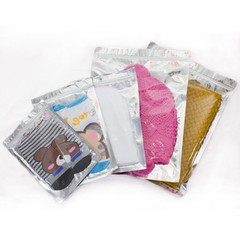 Variety of Sizes for 100 PCS Flat Clear/Silver Metallized Foil Resealable Bags