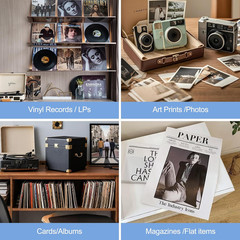 15 Sets Vinyl Record Mailers, 12.5″ X 12.5″ X 1″ LP Shipping Mailer Boxes, White