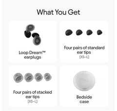 Loop Dream Earplugs for Deep Sleep, Napping and Snoring – Black NEW OPWN