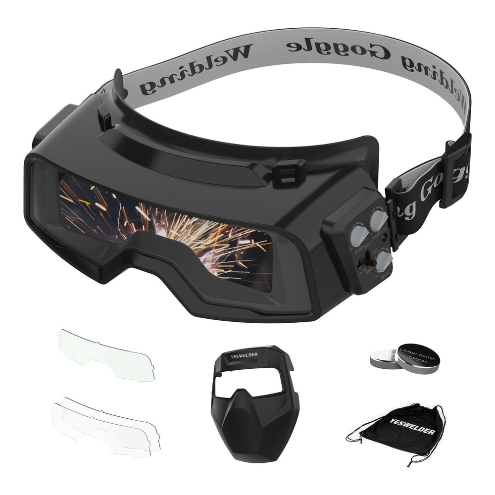 True Color Auto Darkening Welding Goggles Welder Glasses