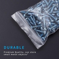 Small Plastic Bags, 300 PCS Mini Baggies, 3 Assorted Sizes, Transparent Jewel…