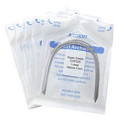 AZDENT Dental Orthodontic Arch Wires Super Elastic Niti Nature Form Rectangular
