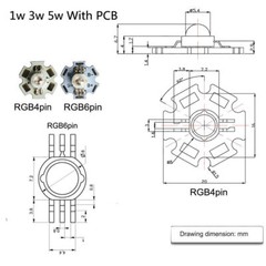 3W watt High Power SMD LED COB Chip Lights Beads White Red Blue Yellow With PCB