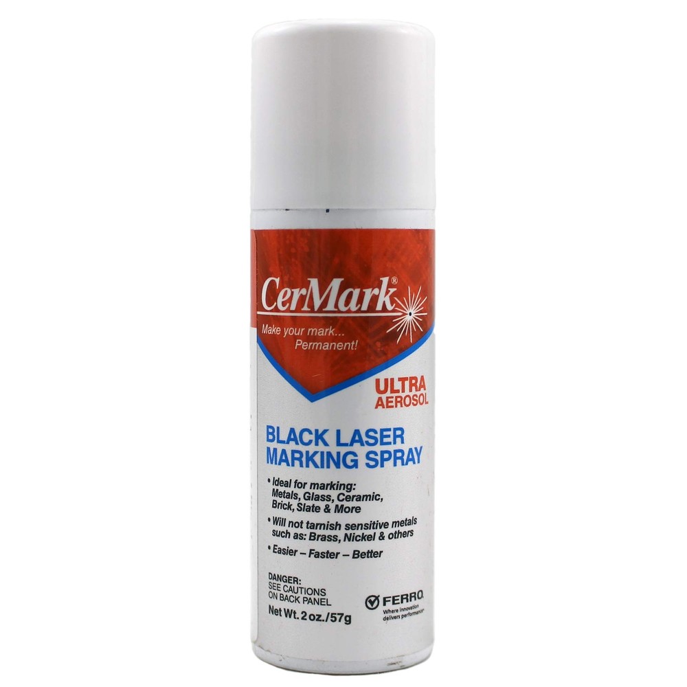 Cermark Ultra Laser Marking Aerosol for Metal High Resolution Permanent Marks