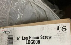6″ Log Home Screws Log Black Bundle of 25 Wood Hex Head Coated Steel Timber 