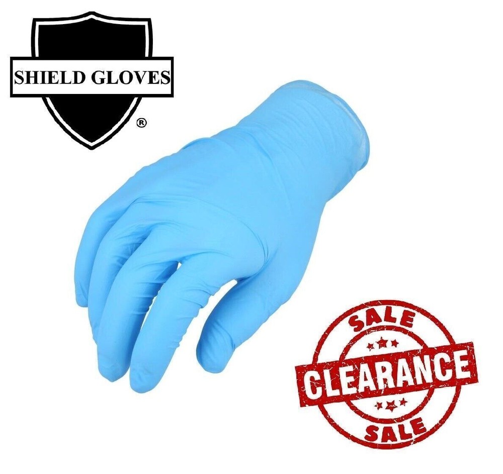 1000 Blue Nitrile Gloves 4 Mil Powder Free ( Non Latex Vinyl) 2XL