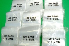 2000 Zip Seal Lock Bags 2Mil Clear 4×4 Reclosable Poly 4″ Square Bag 2,000 Pcs