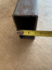 1-1/2in x 3in x 14 Gauge Wall Steel Rectangle Tube 16 in Piece