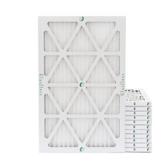 16x25x1 MERV 10 Pleated Air Filters. 12 PACK. Actual Size: 15-1/2 x 24-1/2 x 7/8