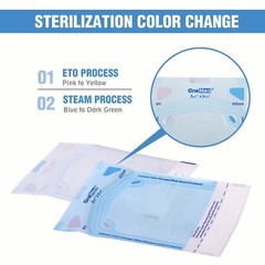 2000(10 Boxes)2.25″x4″ Self Seal Sterilization Pouches Sterilizer Autoclave Bags