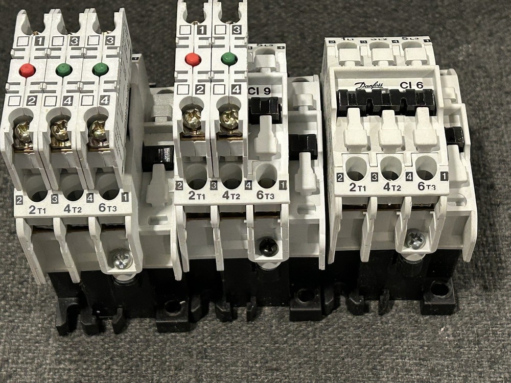 Lot Of 3 PCS DANFOSS (2) CI 16 And (1) CI 9 MAGNETIC CONTACTORS Comes As Shown