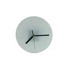 20pcs/pack Sublimation Blank Glass Photo Frame with Glossy Round Clock US Stock
