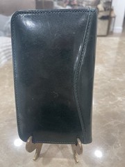 Vintage emerald green Scully leather zip-around planner NOS 1998