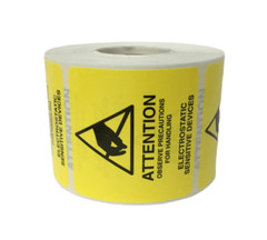 ESD 2×2 Attention Electrostatic Sensitive Devices Anti Static 500 Labels