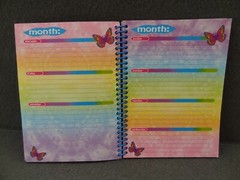 Lisa Frank 5×7 2000 Agenda Address Book Schedule Calendar Contact Spiral Cat Y2K