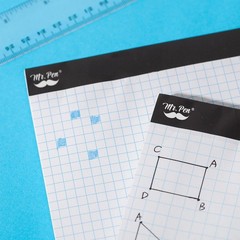 55 Sheets Graph Paper Pad, 11 Inch x 8.5 Inch, Great for Art & Math Projects