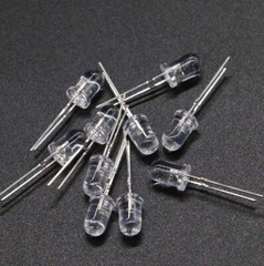100pc 3mm 5mm LED Clear Len Light Blue Red Green White Yellow Purple Light DIY