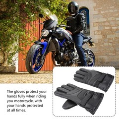 1Pair Winter Riding Heated Gloves Touch Screen Electric Gloves for Motorcycles