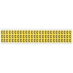 BRADY 3410-C Letter Label,C,1/2in.Hx11/32in.W,Vinyl 32MF44