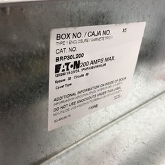 Eaton BRP30L200 Indoor Main Lug Loadcenter 200A 30SP 60C 1PH 3W 120/240V