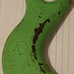 Lot of 2 Green Lifting Hooks, Unmarked Model, MPN Does Not Apply