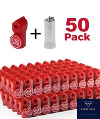Anti Sweep Theft Stop Lock 6mm Red Retail Shop Security Display Lock 50 +1key
